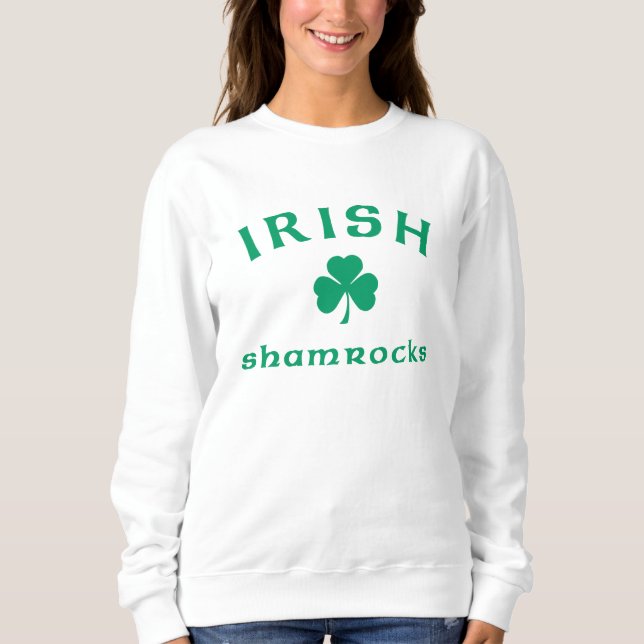 Irish Shamrocks Sweatshirt (Front)