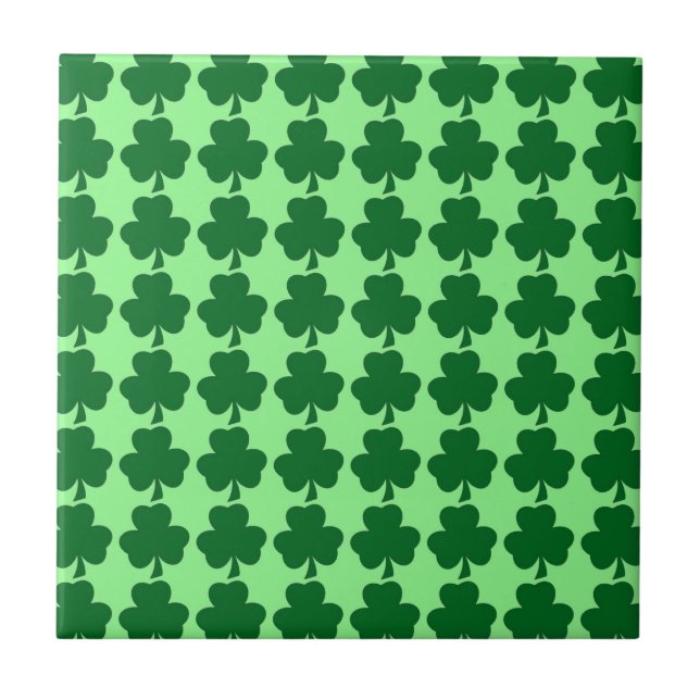 Irish Shamrocks Trivet/Tile Tile (Front)
