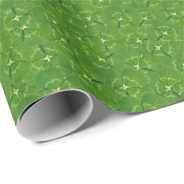 Irish Shamrocks Wrapping Paper (Roll Corner)