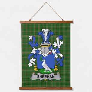 Irish Sheehan or O_Sheehan Coat of Arms Family Cre Hanging Tapestry