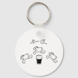 Irish Sheep Counting Key Ring