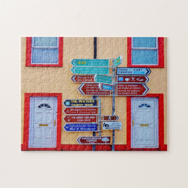 Irish Signpost Galway Ireland. Jigsaw Puzzle (Horizontal)