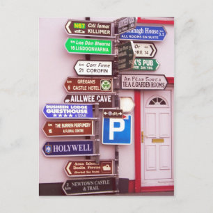Irish Signpost Postcard