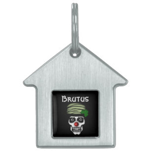 Irish Skeleton Clown Pet Tag