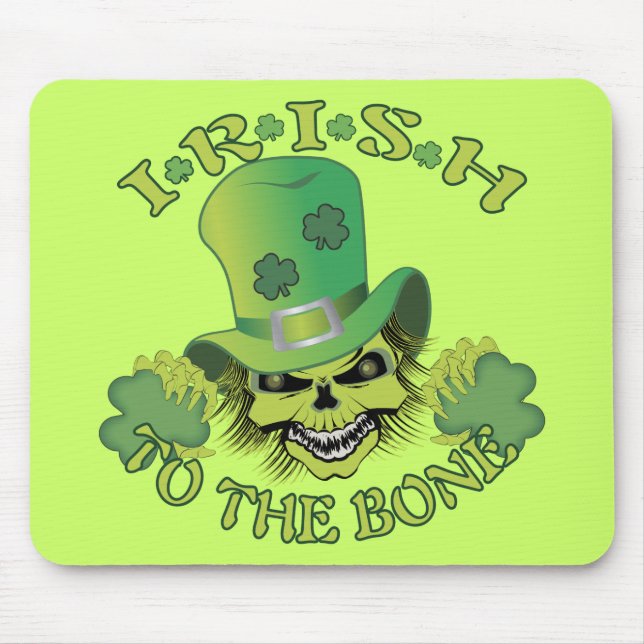 Irish Skull Mouse Mat (Front)