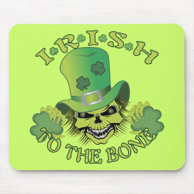 Irish Skull Mouse Mat (Front)