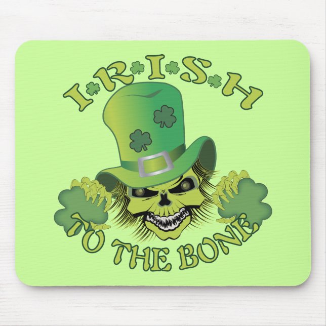 Irish Skull Mouse Mat (Front)