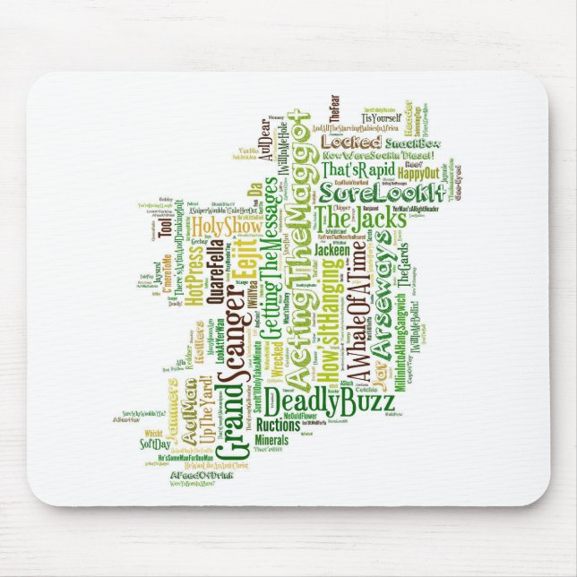 Irish Slang Mpa Mouse Mat (Front)