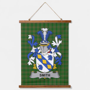 Irish Smith or Smyth Coat of Arms Family Crest Hanging Tapestry