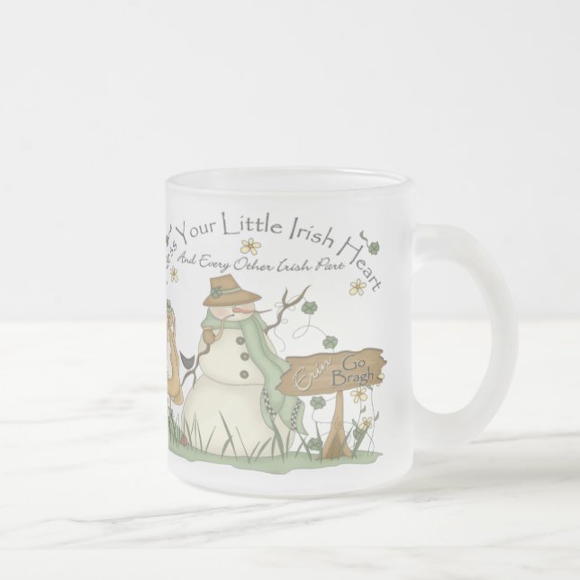Irish Snowman Christmas Mug (Right)