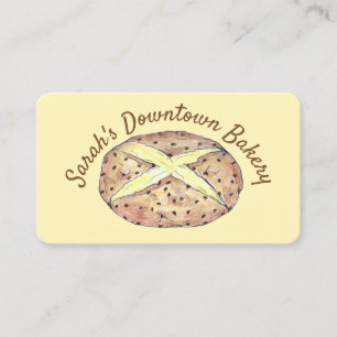 Irish Soda Bread Loaf Bakery Pastry Chef Food Business Card