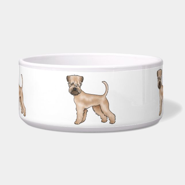 Irish Soft-Coated Wheaten Terrier Cartoon Dogs (Front)