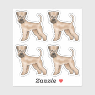 Irish Soft-Coated Wheaten Terrier Cute Cartoon Dog