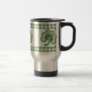 Irish Spiral Shamrock Mugs design
