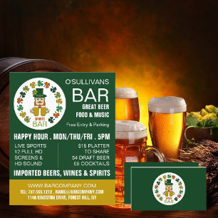 Irish Sports Bar, Pub/Brewery Business Card