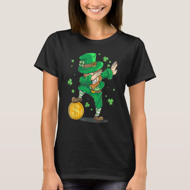 Irish St Patrick Day Dabbing Leprechaun  Kid Toddl T-Shirt (Front)