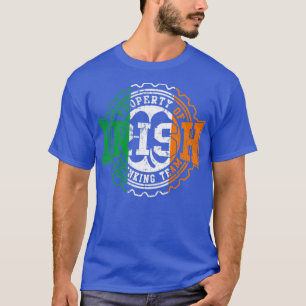 Irish St Patricks Day Drinking Team Flag Beer T-Shirt