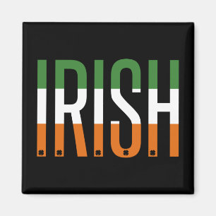 Irish St Patrick's Day Ireland Flag Shamrock Lucky Magnet