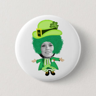 Irish St Patricks Day Jig, Photo Framed Head 6 Cm Round Badge