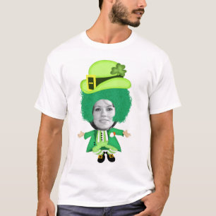Irish St Patricks Day Jig, Photo Framed Head T-Shirt