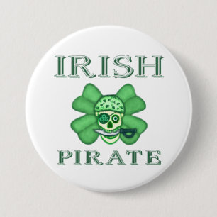 Irish St. Patrick's Day Pirates Button