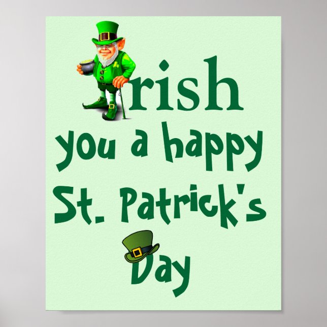 IRISH ST. PATRICK'S DAY  POSTER (Front)