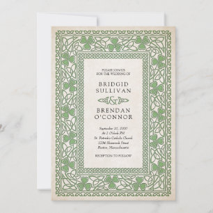 Irish St. Patrick's Wedding Invitation