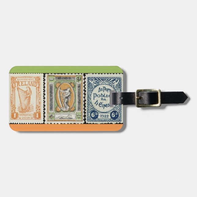 Irish Stamp Luggage Tag (Front Horizontal)