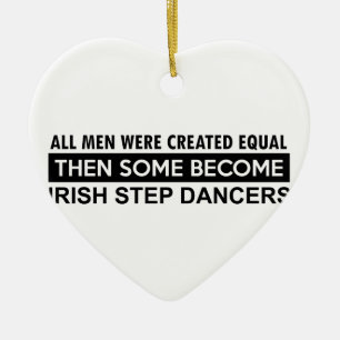 Irish Step dance designs Ceramic Tree Decoration
