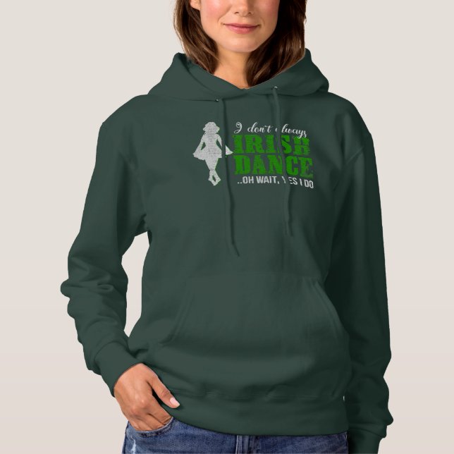 Irish Step Dance Girl Ireland Dancing Irish Dance Hoodie (Front)
