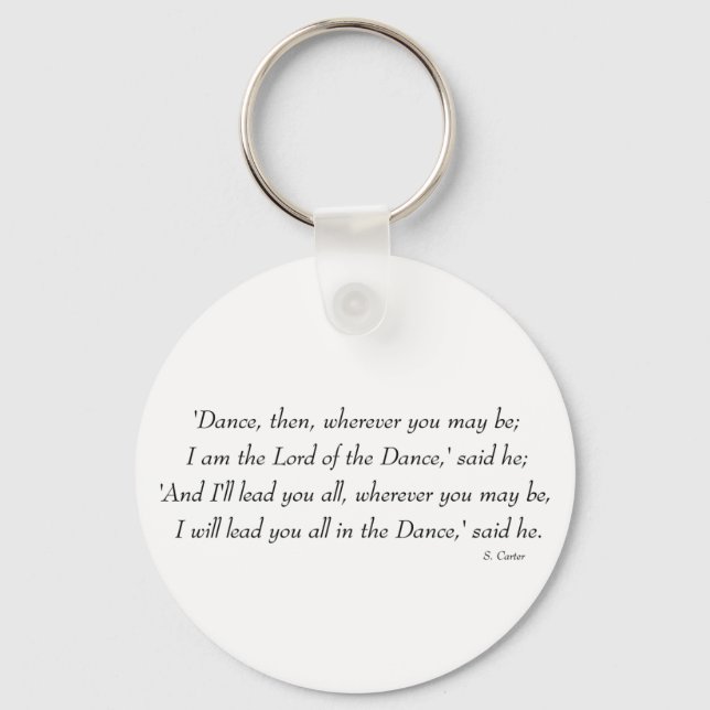 Irish Step Dance - Lord of the Dance Chorus Key Ring (Front)