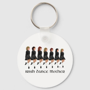 Irish Step Dance Mother - Line of Dancers Key Ring