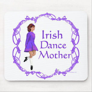 Irish Step Dance Mother - Purple Mouse Mat