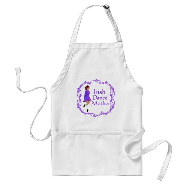 Irish Step Dance Mother - Purple Standard Apron (Front)