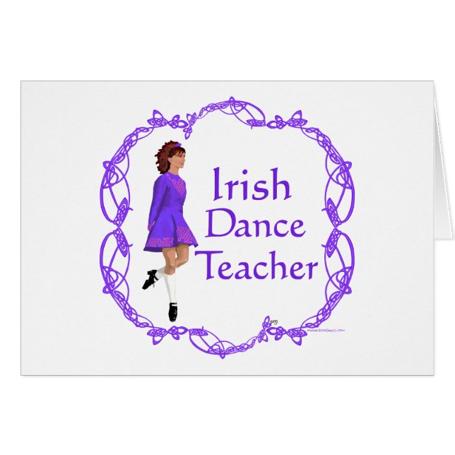 Irish Step Dance Teacher - Purple (Front Horizontal)