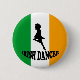 Irish Step Dancer 6 Cm Round Badge