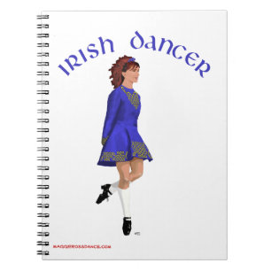 Irish Step Dancer - Blue Notebook