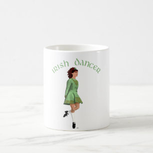 Irish Step Dancer - Green Coffee Mug