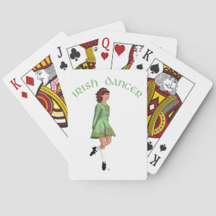 Irish Step Dancer - Green Playing Cards