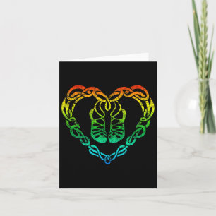 Irish Step Dancing Celtic Knot Heart T Shirt Gift Card