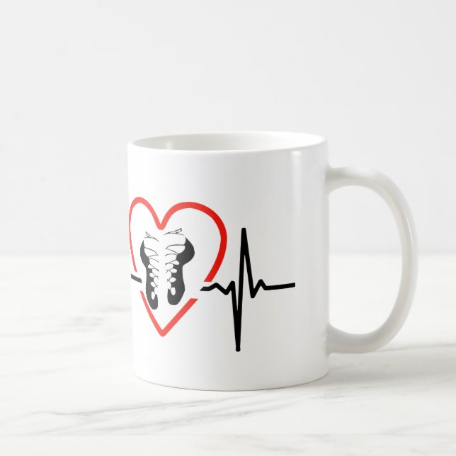 Irish stepdance heartbeat design coffee mug (Right)