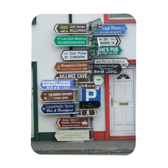 Irish Street Signs Magnet (Vertical)