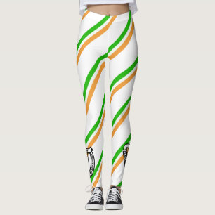 Irish stripes flag leggings
