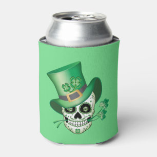 Irish Sugar Skull Can Cooler