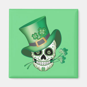 Irish Sugar Skull Magnet