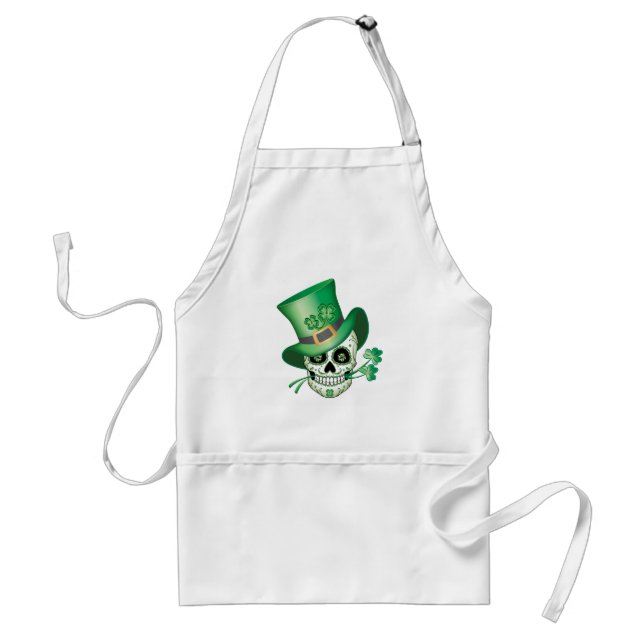 Irish Sugar Skull Standard Apron (Front)