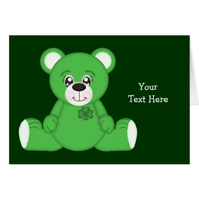Irish Teddy Bear (Front Horizontal)