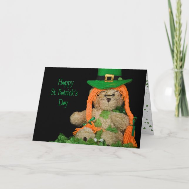 Irish Teddy Bear Card (Front)