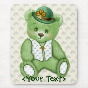 Irish Teddybear - Green Mouse Mat