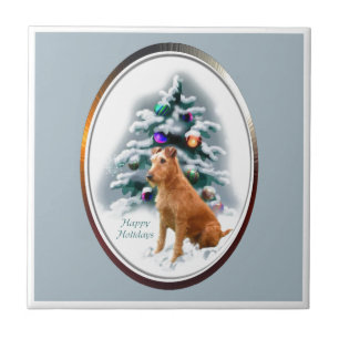 Irish Terrier Christmas Tile